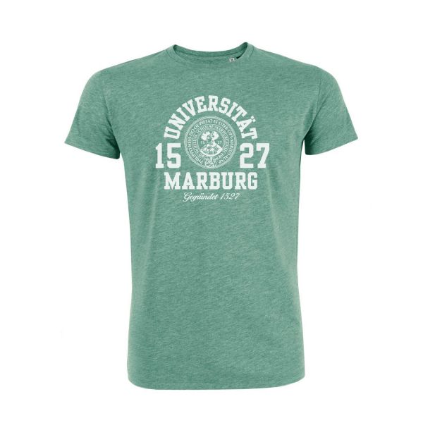 Herren Organic T-Shirt, heather green, marshall