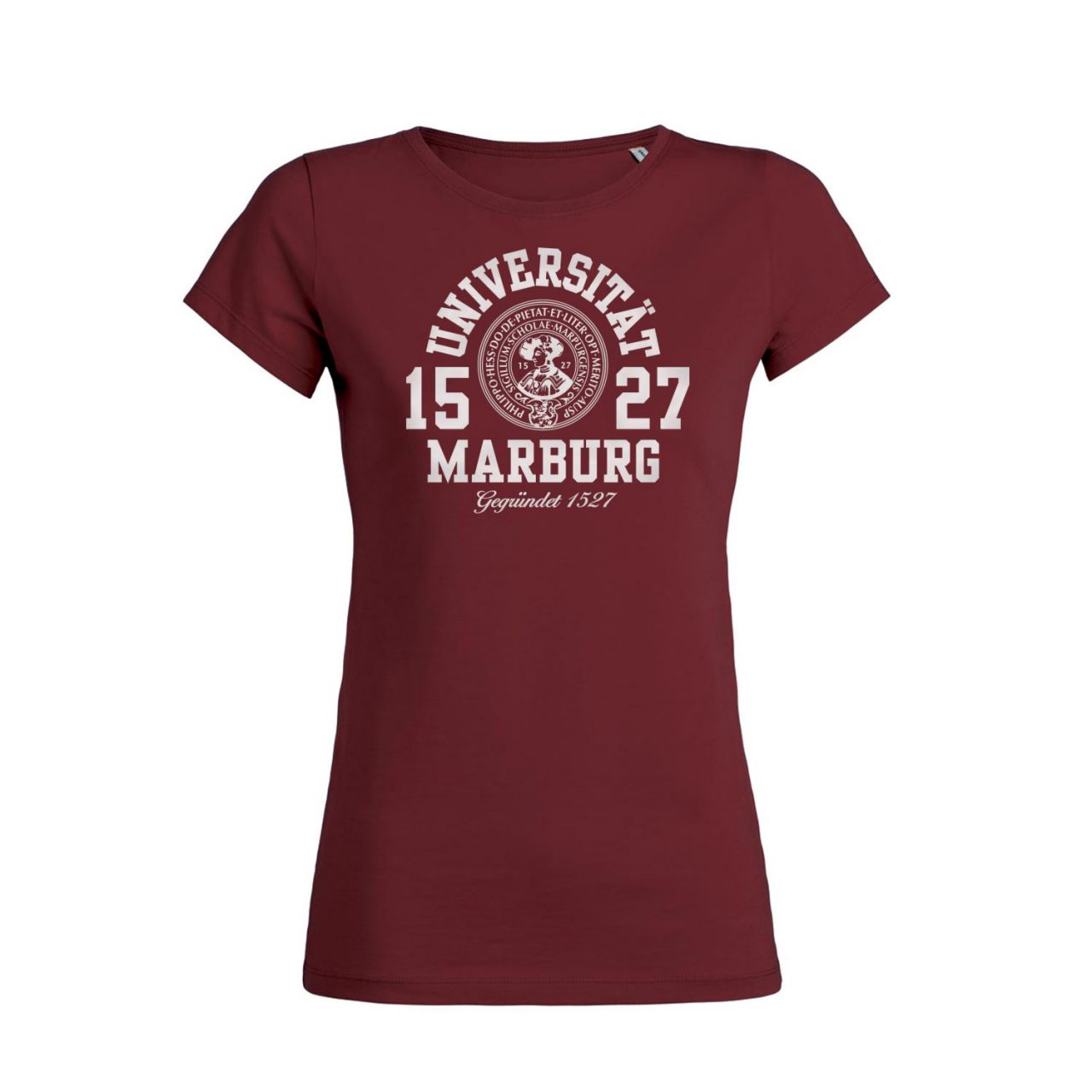 Damen Organic T-Shirt, burgundy, marshall
