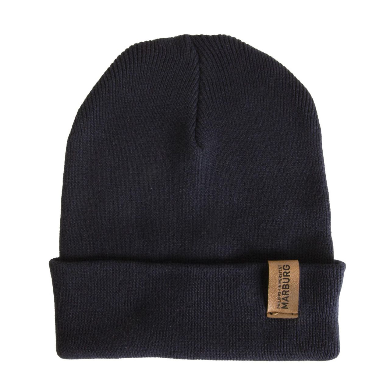 Beanie, navy, looplabel